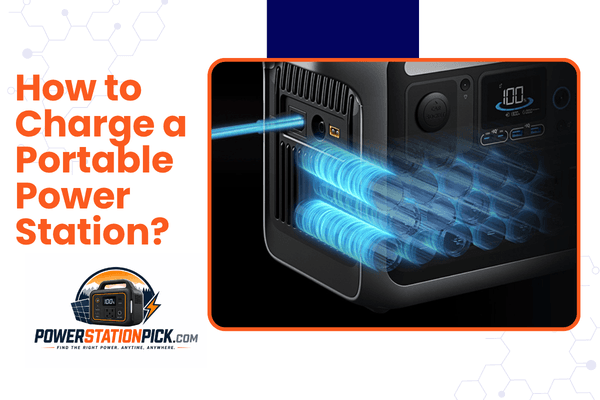 how to charge a portable power station