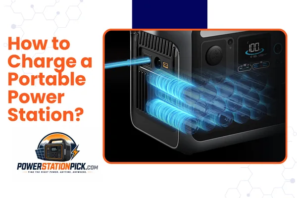 how to charge a portable power station