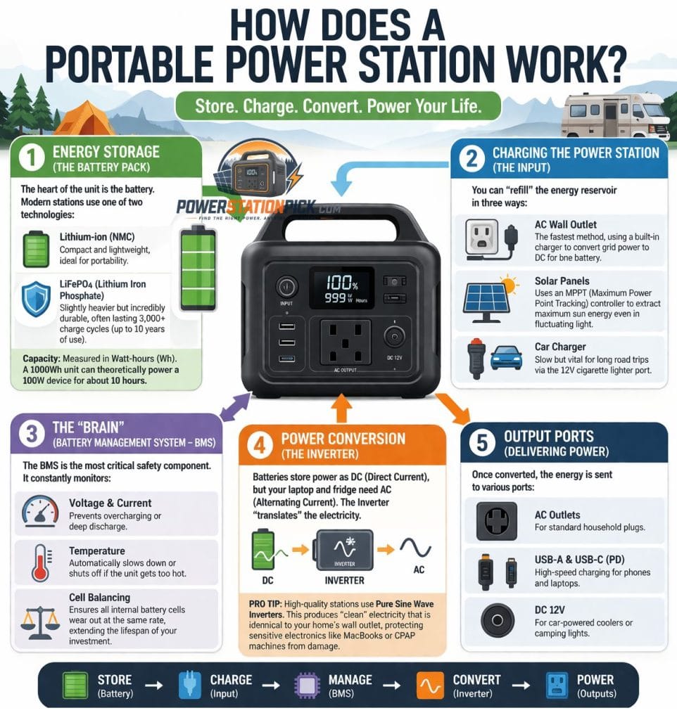 How Does a Portable Power Station Work? Beginner-Friendly Guide - Power ...